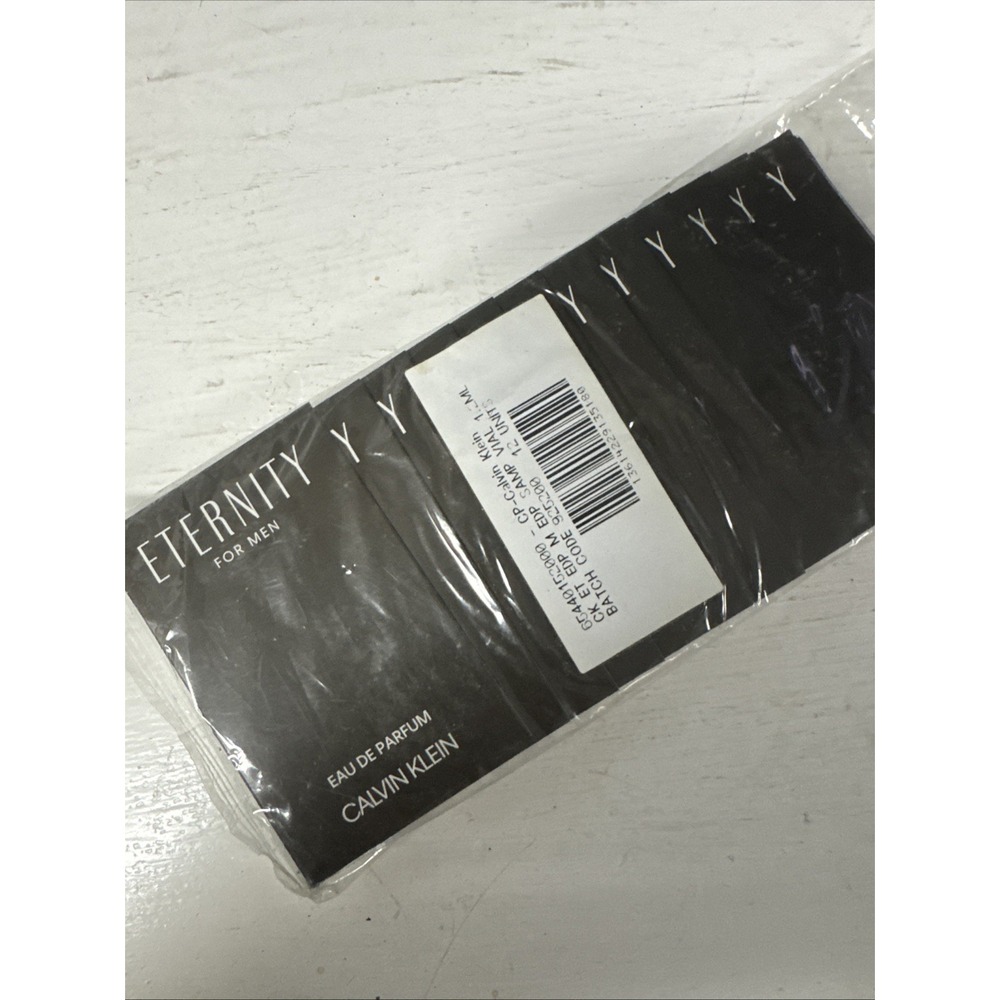 12 Calvin Klein Eternity For Men‎ Eau de Parfum Spray Vial Sample 1.2 mL/0.04 oz